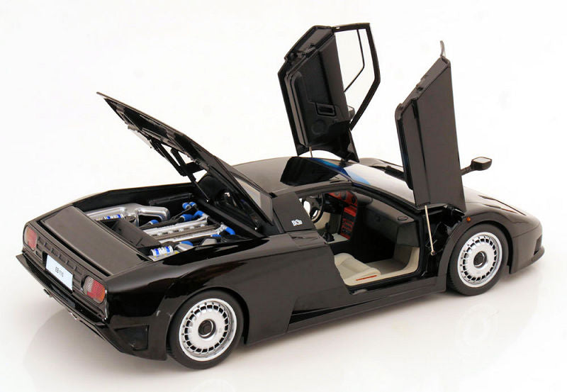 KK Scale 1991 Bugatti EB110 Black w/ Openings 1:12