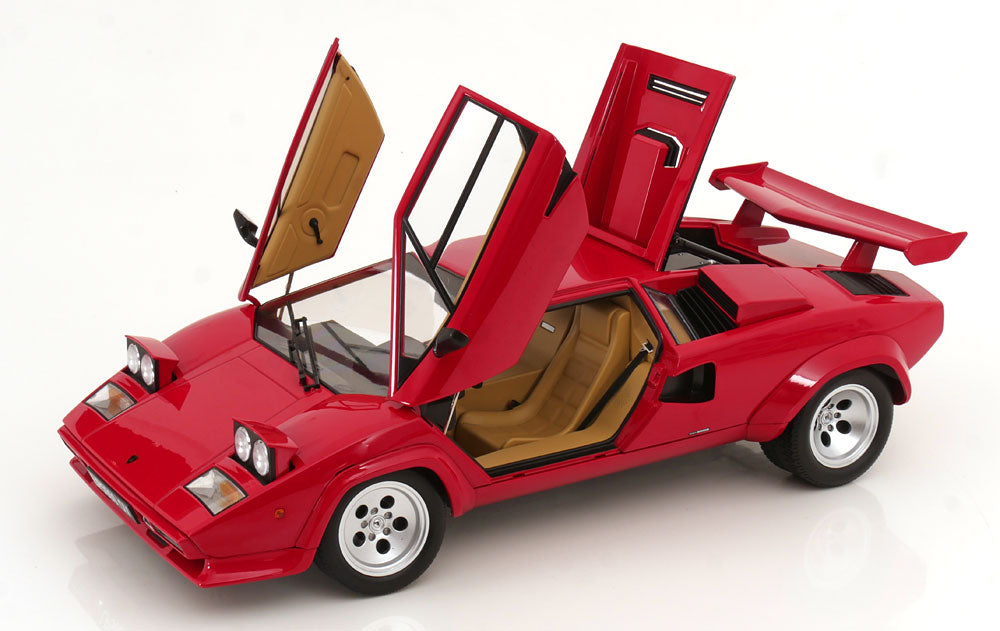 KK Scale 1985 Lamborghini Countach LP 5000S QV Red 1:12