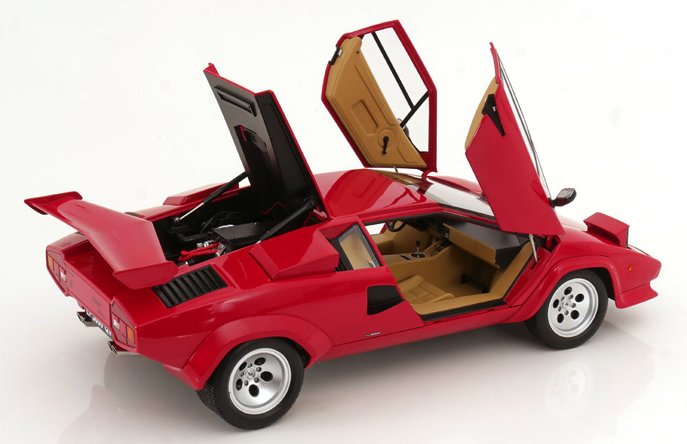 KK Scale 1985 Lamborghini Countach LP 5000S QV Red 1:12