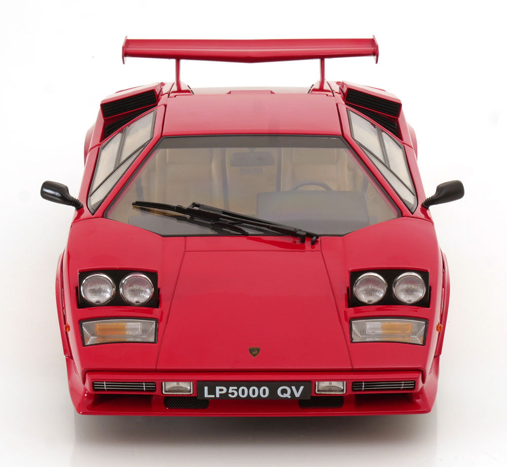 KK Scale 1985 Lamborghini Countach LP 5000S QV Red 1:12