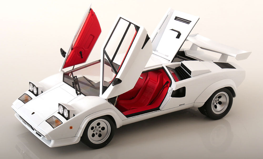 KK Scale 1985 Lamborghini Countach LP 5000S QV White 1:12