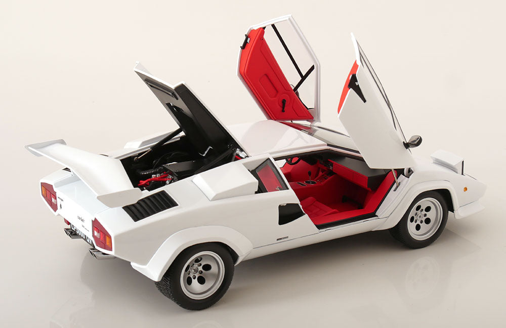 KK Scale 1985 Lamborghini Countach LP 5000S QV White 1:12