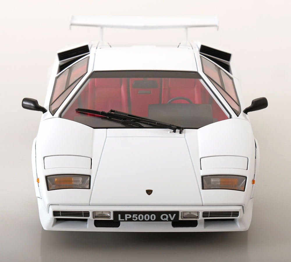 KK Scale 1985 Lamborghini Countach LP 5000S QV White 1:12