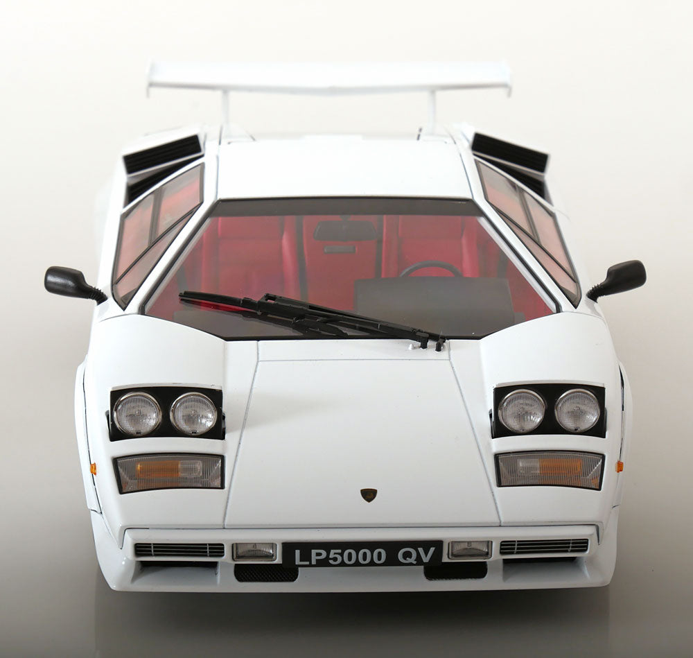 KK Scale 1985 Lamborghini Countach LP 5000S QV White 1:12