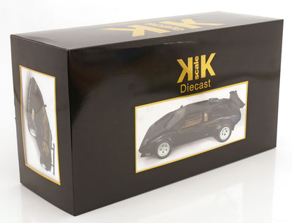 KK Scale 1985 Lamborghini Countach LP 5000S QV Black 1:12