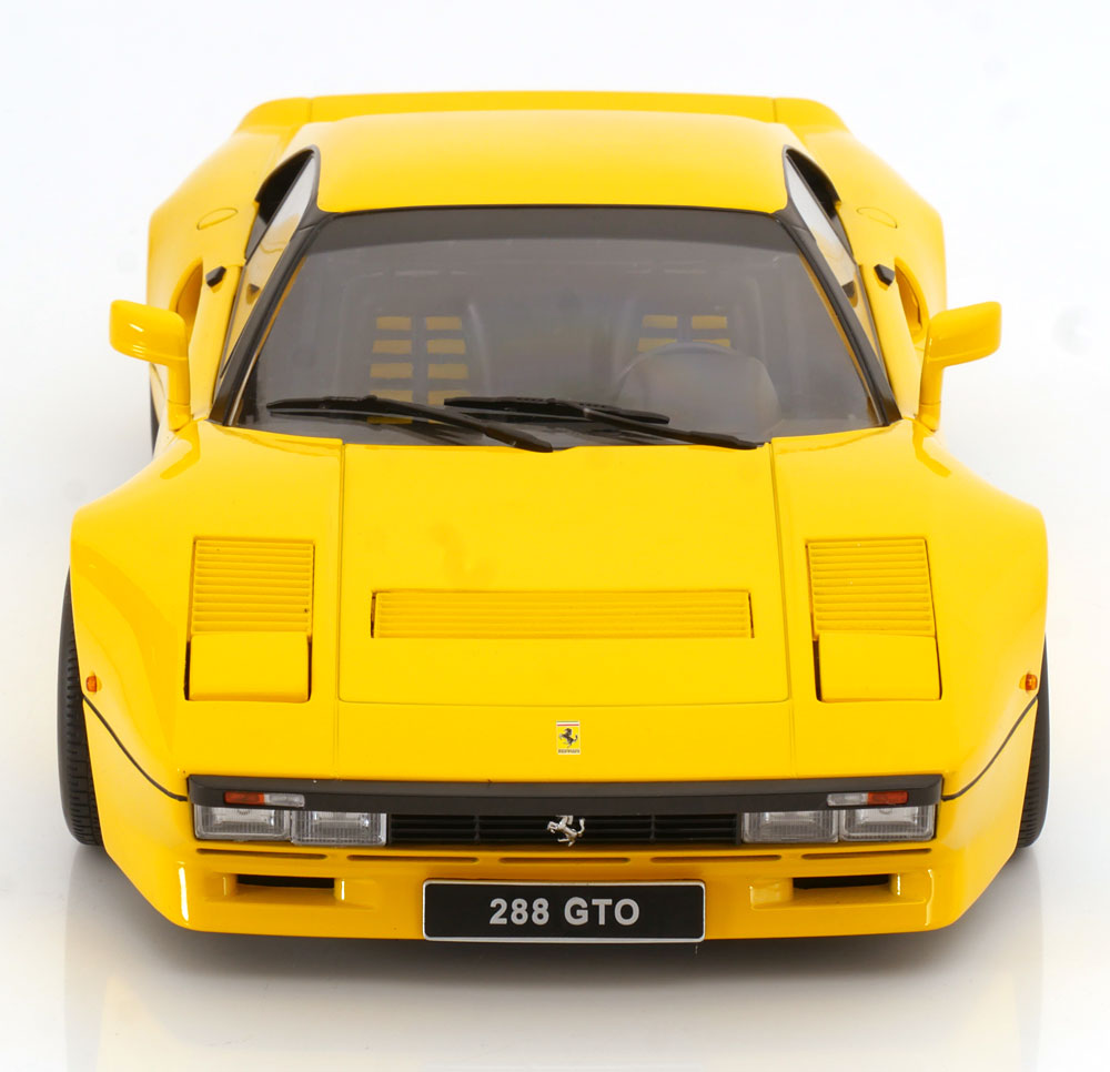 KK Scale 1984 Ferrari 288 GTO Yellow 1:12