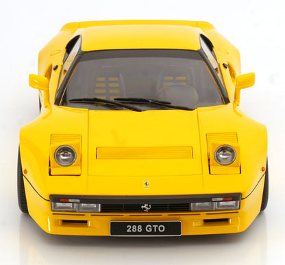 KK Scale 1984 Ferrari 288 GTO Yellow 1:12