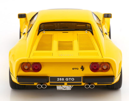 KK Scale 1984 Ferrari 288 GTO Yellow 1:12