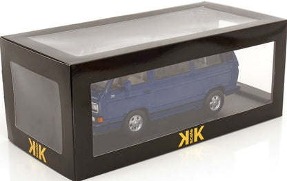 KK Scale 1992 Volkswagen T3 Multivan Minibus (Last Edition) Dark Blue Metallic 1:18