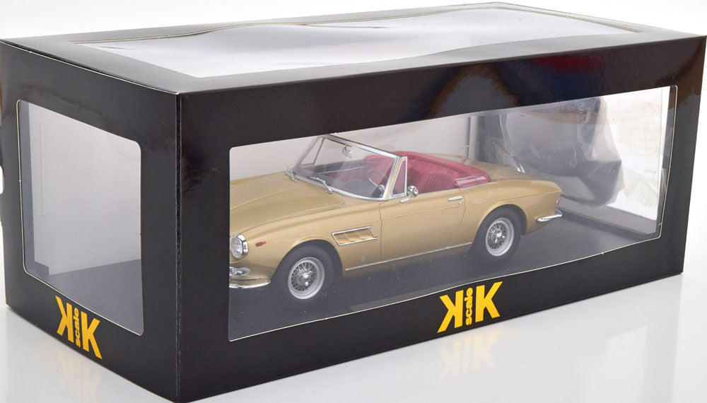 KK Scale 1964 Ferrari 275 GTS Pininfarina Spyder Gold Metallic w/ Removable Soft Top 1:18