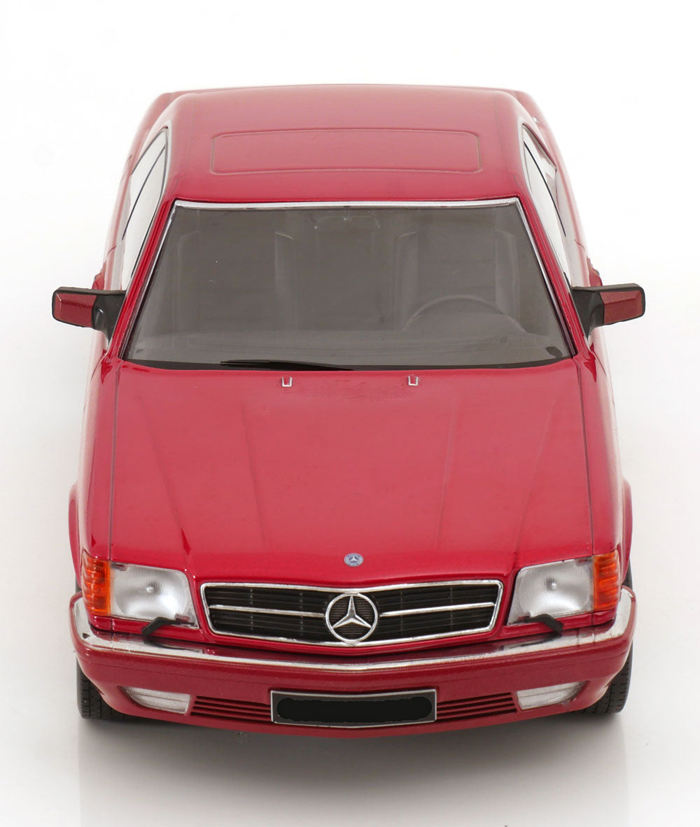 KK Scale 1985 Mercedes-Benz S Class 500SEC (C126) Coupe Red Metallic 1:18