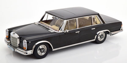 KK Scale 1963 Mercedes-Benz S-Class 600 Pullman SWB (W100) Sedan Black 1:18