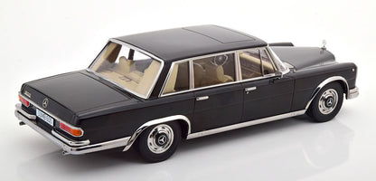 KK Scale 1963 Mercedes-Benz S-Class 600 Pullman SWB (W100) Sedan Black 1:18