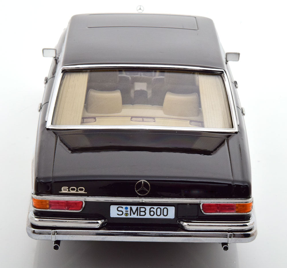 KK Scale 1963 Mercedes-Benz S-Class 600 Pullman SWB (W100) Sedan Black 1:18