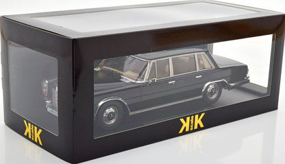 KK Scale 1963 Mercedes-Benz S-Class 600 Pullman SWB (W100) Sedan Black 1:18