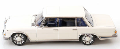 KK Scale 1963 Mercedes-Benz S-Class 600 Pullman SWB (W100) Sedan White 1:18