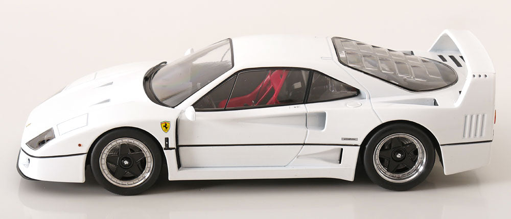 KK Scale 1987 Ferrari F40 Brunei White w/ Black Wheels 1:18