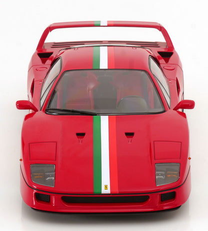 KK Scale 1987 Ferrari F40 Ferrari Red w/ Italia Design 1:18