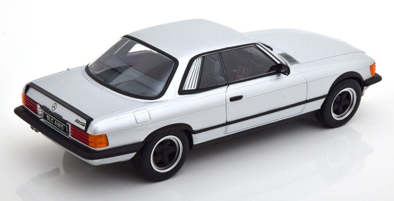 KK Scale 1985 Mercedes-Benz S Class 500SLC 6.0 AMG (C107) Silver 1:18