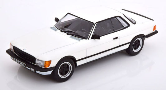 KK Scale 1985 Mercedes-Benz S Class 500SLC 6.0 AMG (C107) White 1:18