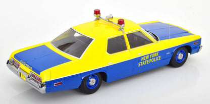 KK Scale 1974 Dodge Monaco New York State Police Cruiser 2-Tone Yellow and Blue 1:18