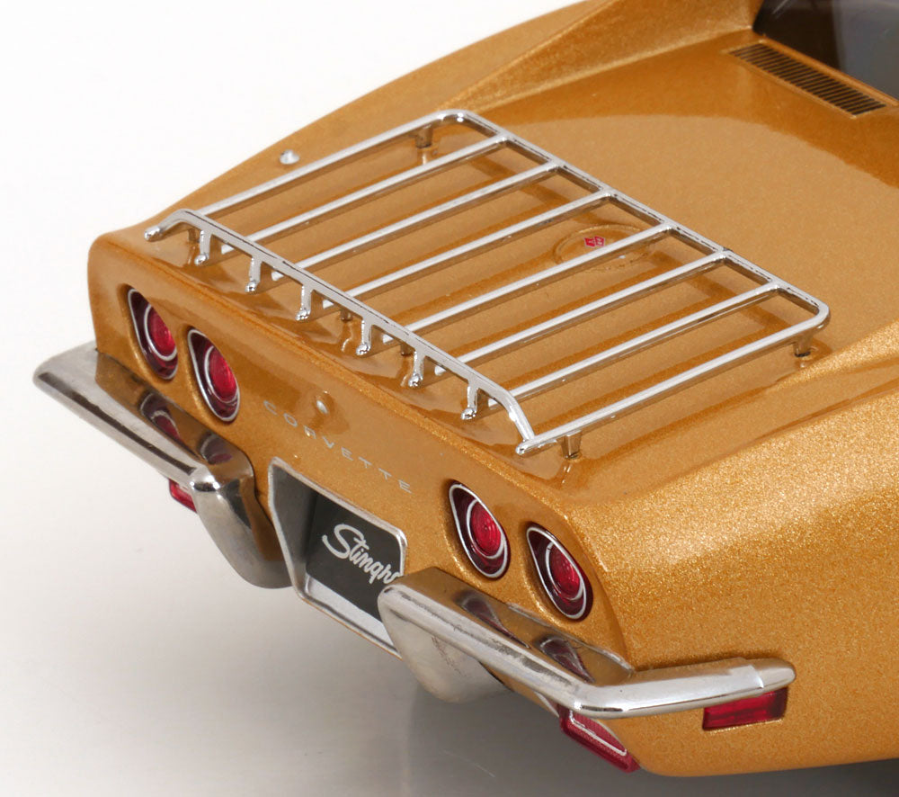 KK Scale 1972 Chevy Corvette C3 Stingray Gold Metallic (w/ Removable T-Tops) 1:18