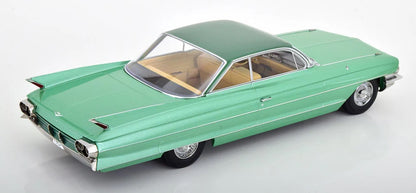 KK Scale 1961 Cadillac Series 62 Coupe DeVille Light Green Metallic 1:18