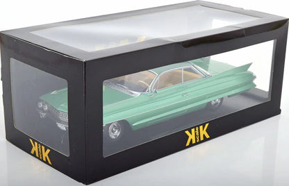 KK Scale 1961 Cadillac Series 62 Coupe DeVille Light Green Metallic 1:18