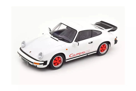 KK Scale Porsche 911 Carrera 3.2 Clubsport 1989 White/Red 1:18