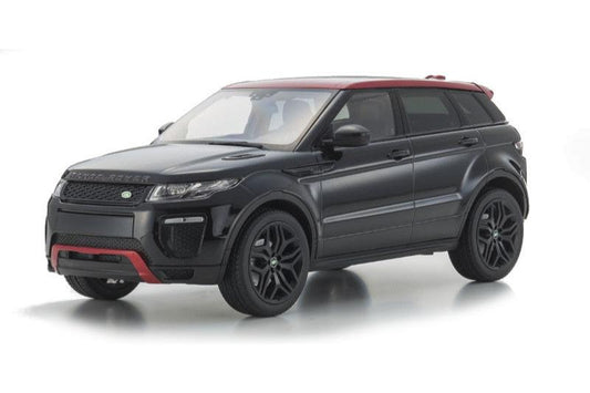 Kyosho 2014 Range Rover Evoque Santorini Black Metallic w/ Red Roof 1:18