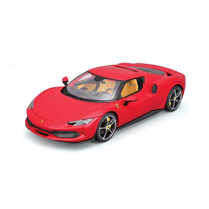 Bburago 2021 Ferrari 296 GTB Hybrid 830HP V6 Rossa Corsa Red 1:18