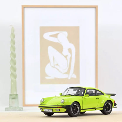 Norev Porsche 911 Turbo 3.0 1976 G Series Light Green 1:18