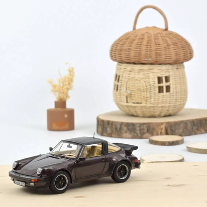 Norev Porsche 911 Turbo Targa w/ Removable Top 1987 G Series Brown metallic 1:18