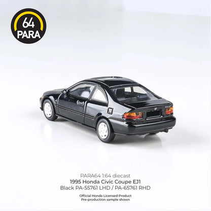 Para64 1995 Honda Civic EJ1 LHD Black 1:64