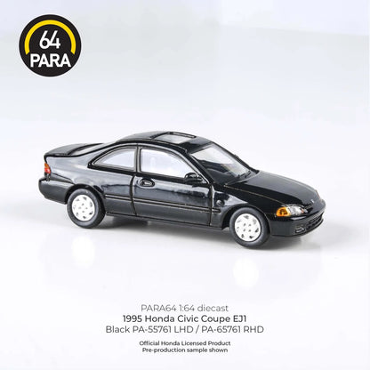 Para64 1995 Honda Civic EJ1 LHD Black 1:64