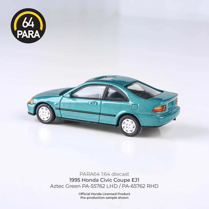 Para64 1995 Honda Civic EJ1 LHD Aztec Green 1:64