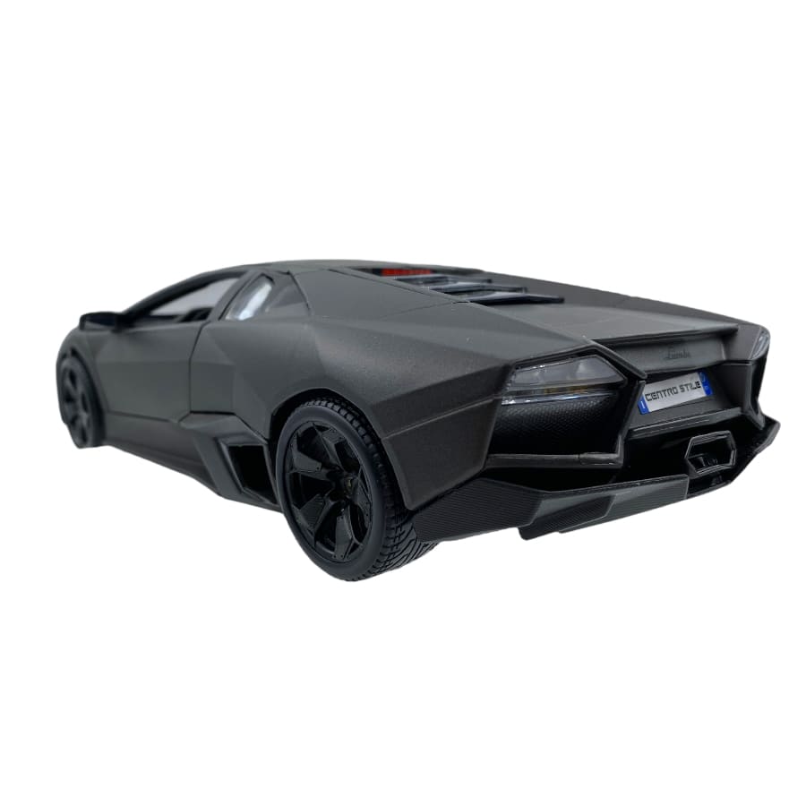 Bburago 2007 Lamborghini Reventon Motorshow Francoforte Matte Dark Grey Metallic 1:18