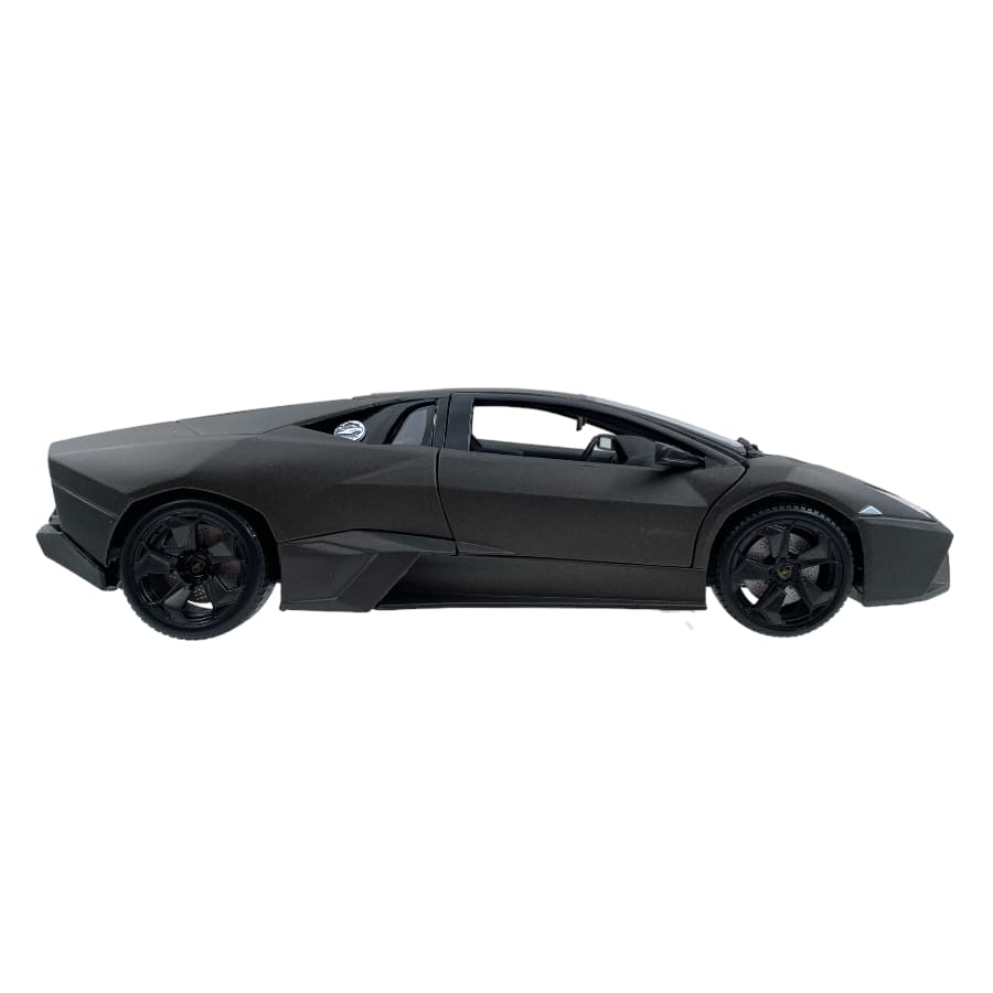 Bburago 2007 Lamborghini Reventon Motorshow Francoforte Matte Dark Grey Metallic 1:18