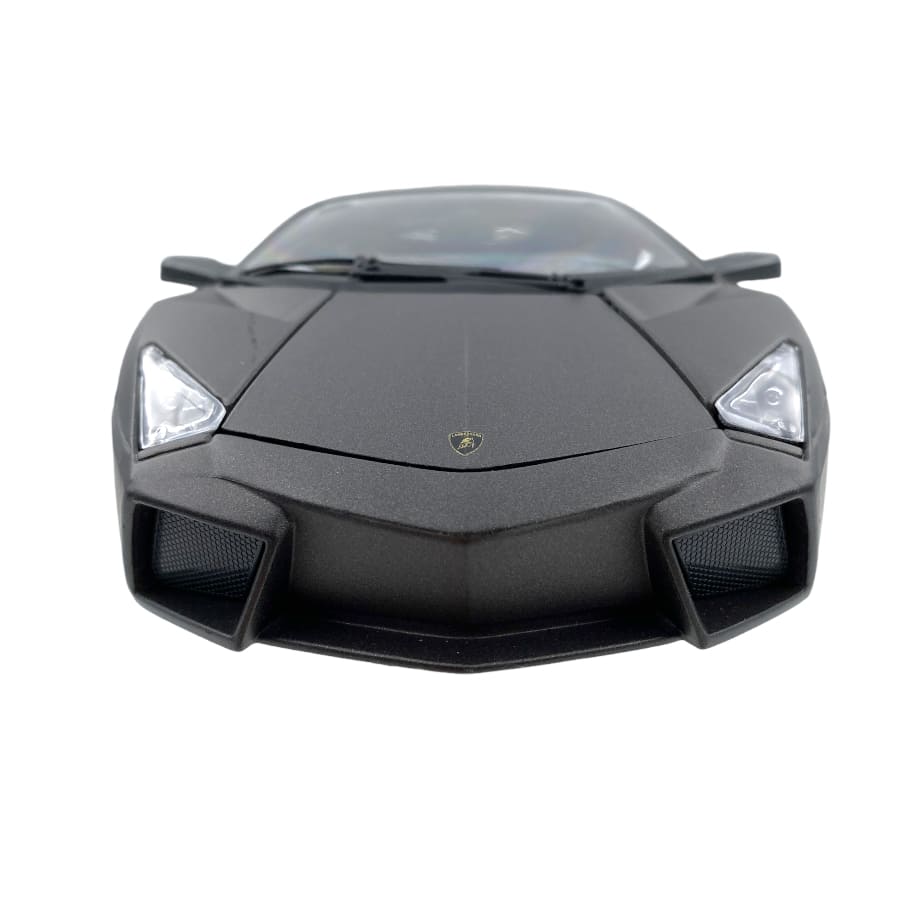 Bburago 2007 Lamborghini Reventon Motorshow Francoforte Matte Dark Grey Metallic 1:18