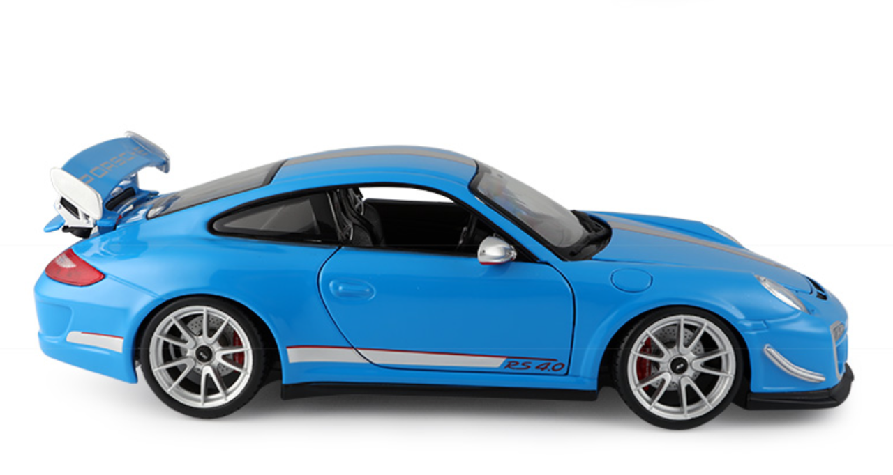 Bburago 2011 Porsche 911 997 GT3 RS 4.0 Blue – Plus Series 1:18