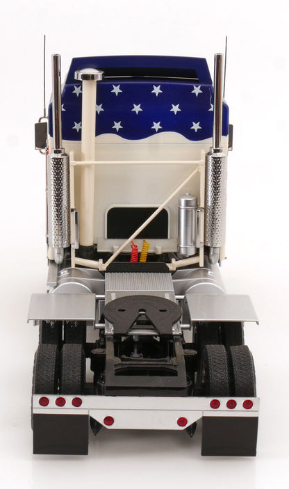 Road Kings 1976 Kenworth K100 Tractor Truck Stars & Stripes Red, White, & Blue 1:18