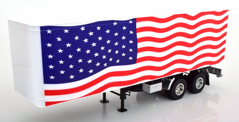 Road Kings Semi Trailer Truck Stars & Stripes Red, White, & Blue 1:18