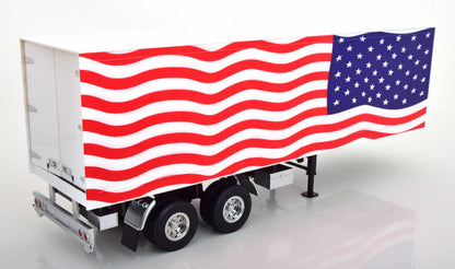 Road Kings Semi Trailer Truck Stars & Stripes Red, White, & Blue 1:18