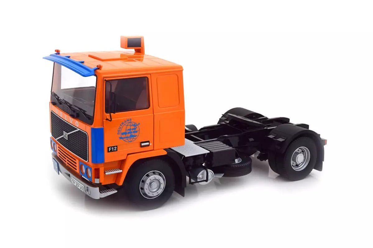 Road Kings Volvo F12 Turbo 6 1977 Orange/Blue 1:18