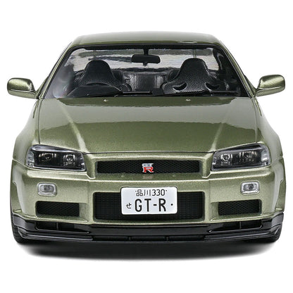 Solido 1:18 Nissan GT-R (R34) Green 1999