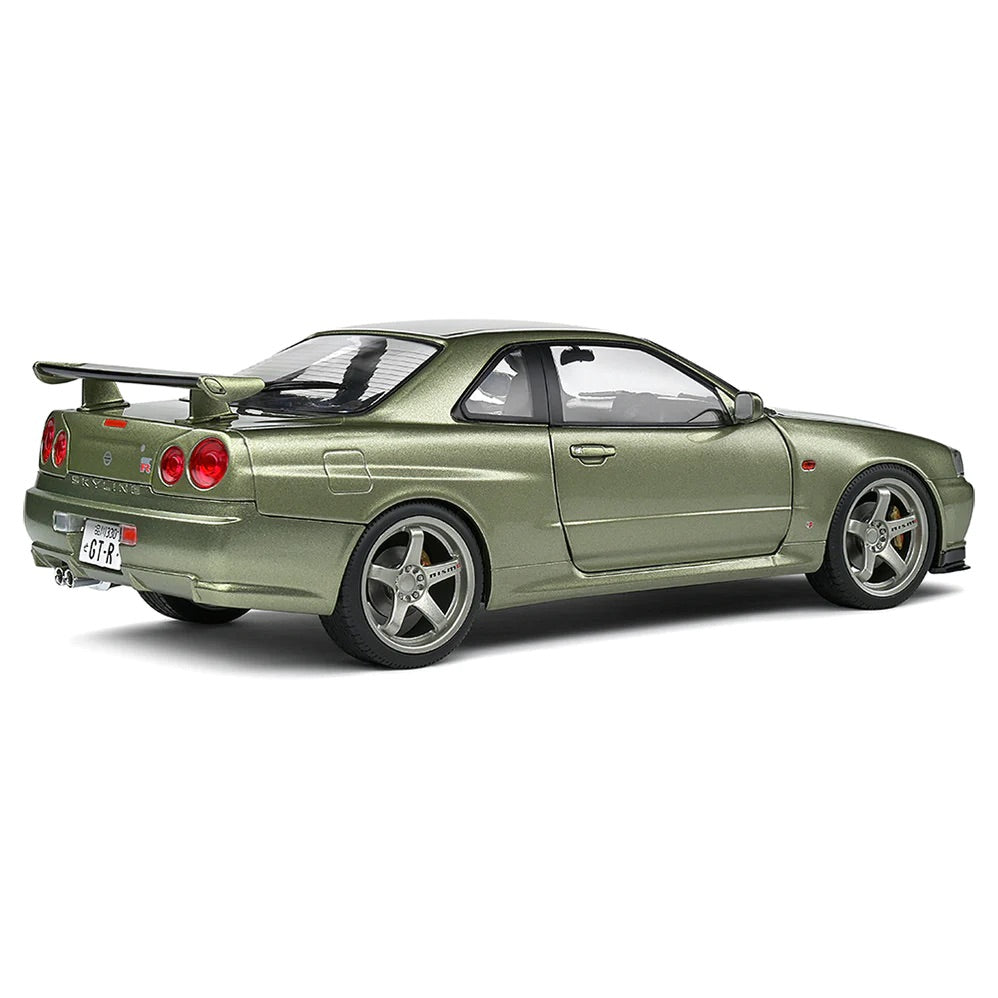 Solido 1:18 Nissan GT-R (R34) Green 1999