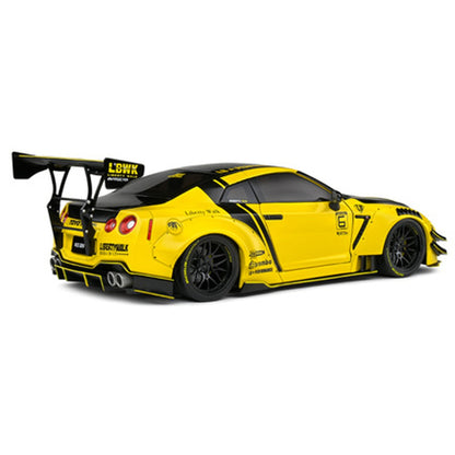 Solido 2020 Nissan GT-R (R35) w/ Liberty Walk Body Kit 2.0 Yellow 1:18