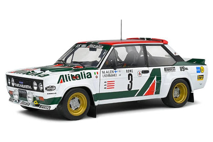 Solido 1979 Fiat 131 Abarth No 3 3rd Place Rallye Montecarlo 1979 White 1:18