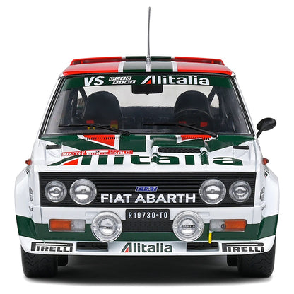 Solido 1979 Fiat 131 Abarth No 3 3rd Place Rallye Montecarlo 1979 White 1:18