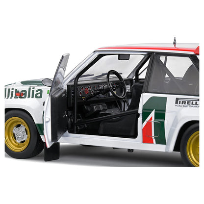 Solido 1979 Fiat 131 Abarth No 3 3rd Place Rallye Montecarlo 1979 White 1:18